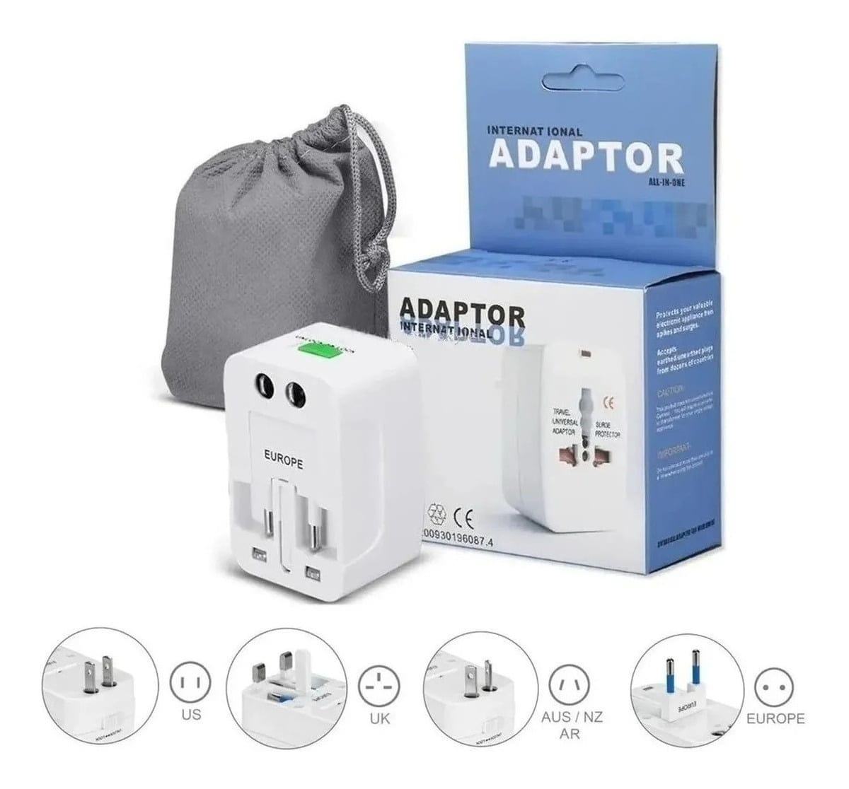 Adaptador Internacional Viajero Premium.
