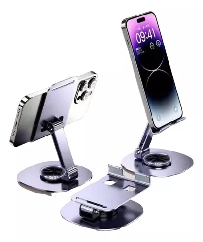 Soporte Apoya Celular Escritorio Giratorio 360 Ajustable.